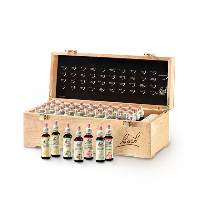 Bach® Blüten Wooden Box 38x20 ml + 2x20 ml RESCUE®